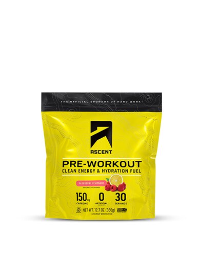 Ascent Pre-Workout Fuel Energy Drink Mix Raspberry Lemonade -- 12.7 oz
