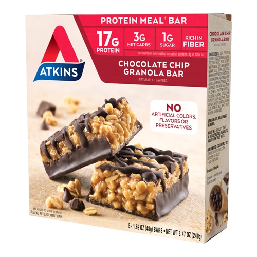 Atkins Atkins Meal Bar Chocolate Chip Granola -- 5 Bars