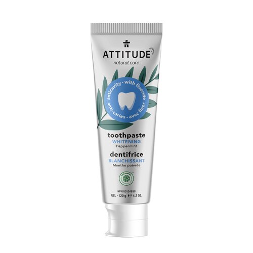 Attitude Adult Toothpaste With Fluoride Whitening Peppermint