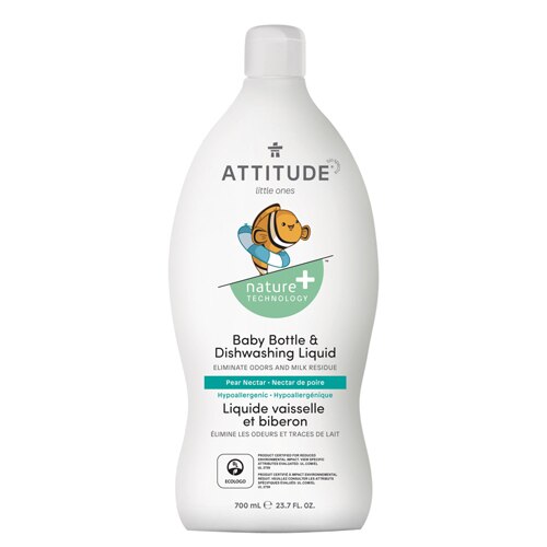 Attitude Baby Bottle & Dishwashing Liquid Pear Nectar -- 23.6 fl