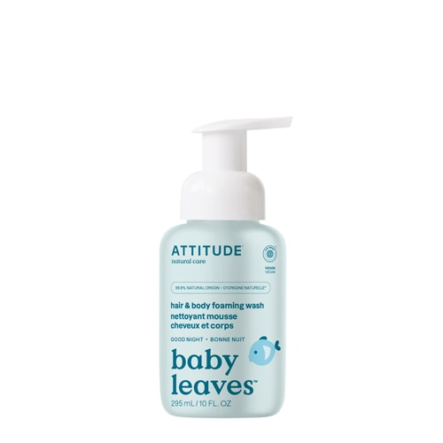 Attitude Baby Leaves 2-in-1 Hair & Body Foaming Wash Good Night