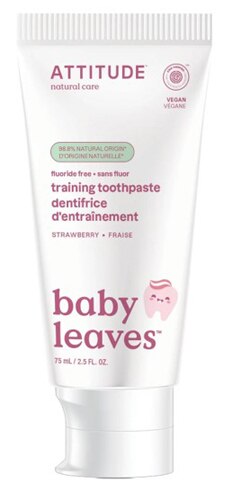 Attitude Baby Leaves Fluoride Free Gel Training Toothpaste Strawberry
