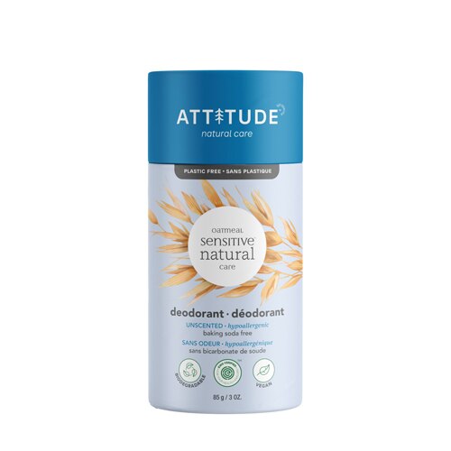 Attitude Baking Soda Free Deodorant Unscented -- 3 oz