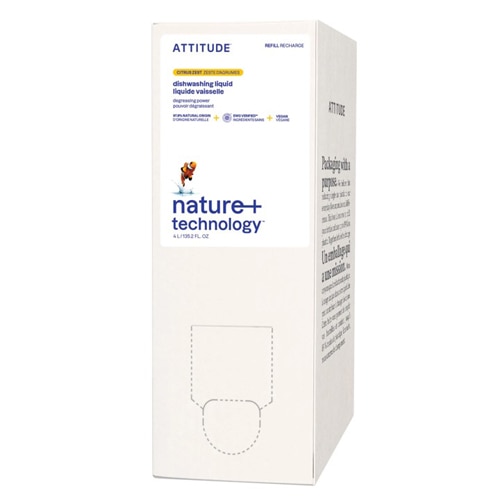 Attitude Dishwashing Liquid Eco Refill - Citrus Zest