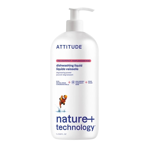Attitude Dishwashing Liquid - Pink Grapefruit