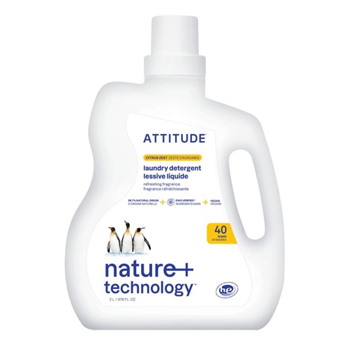 Attitude Liquid Laundry Detergent 40 Loads Citrus Zest