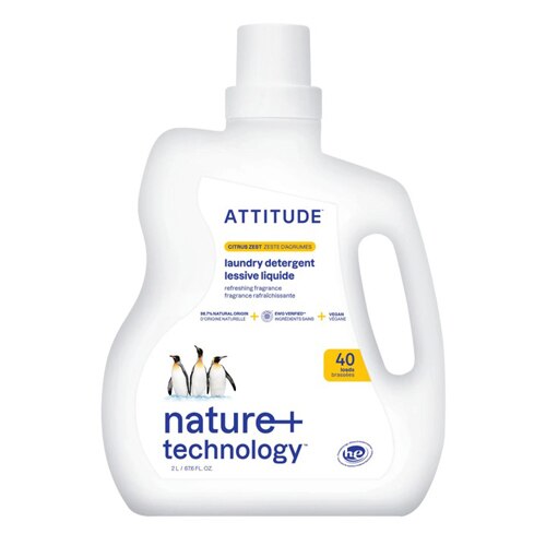 Attitude Liquid Laundry Detergent HE Citrus Zest