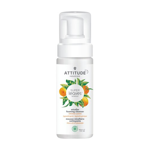Attitude Super Leaves Micellar Foaming Cleanser Orange Leaves
