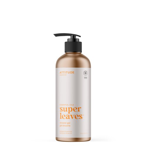 Attitude Super Leaves Shower Gel - Aluminum Collection - Petitgrain & Jasmine