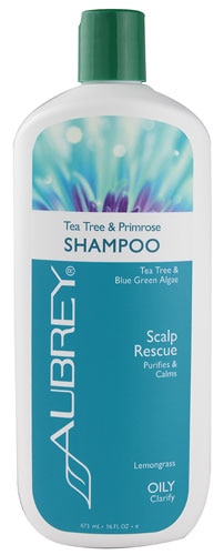Aubrey Tea Tree &amp; Primrose Scalp Rescue Shampoo Lemongrass -- 16 fl oz