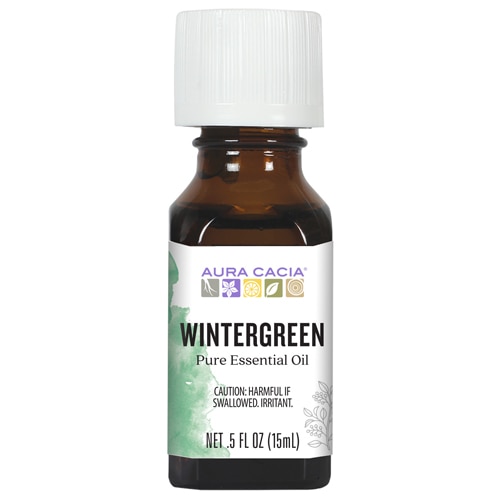 Aura Cacia 100% Pure Essential Oil Wintergreen -- 0.5 fl oz - Vitacost