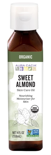 Aura Cacia Organic Skin Care Oil Nurturing Sweet Almond -- 4 fl oz ...