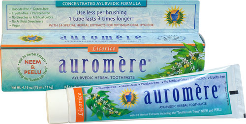 Auromere Herbal Toothpaste Original Licorice -- 4.16 oz