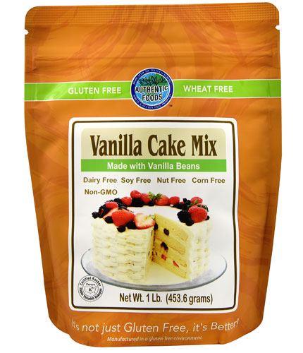 Authentic Foods Vanilla Cake Mix Gluten Free -- 1 lb