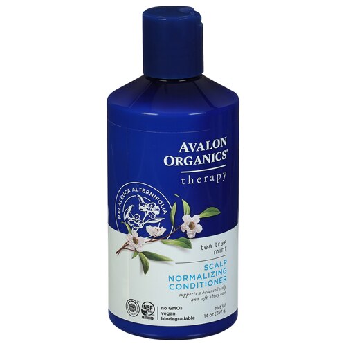 Avalon Organics Therapy Scalp Normalizing Conditioner Tea Tree Mint -- 14 fl oz