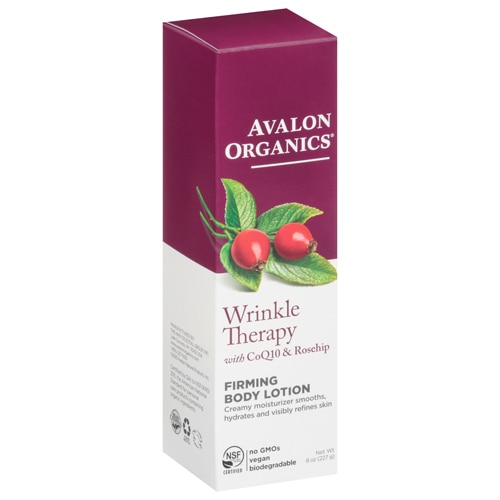 Avalon Organics Wrinkle Therapy Firming Body Lotion with CoQ10 & Rosehip -- 8 fl oz