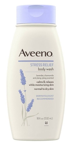 Aveeno Stress Relief Body Wash Lavender, Chamomile and Ylang-Ylang Scented