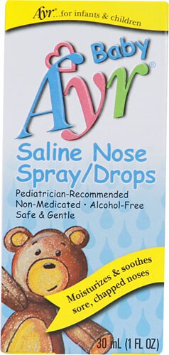 Ayr Baby's Saline Nose Spray Drops -- 1 fl oz