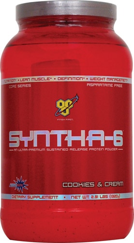 BSN Syntha-6 Lean Muscle Protein Powder Cookies & Cream -- 28 Servings