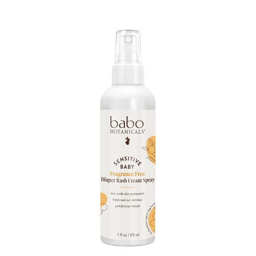 Babo Botanicals Sensitive Baby Diaper Rash Cream Spray Fragrance Free