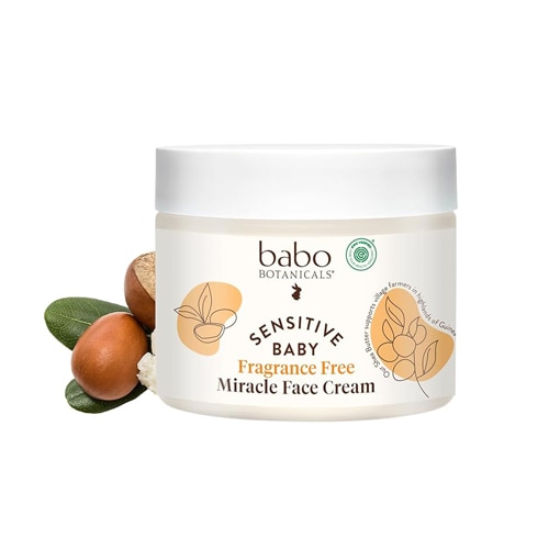 Babo Botanicals Sensitive Baby Miracle Face Cream Fragrance Free
