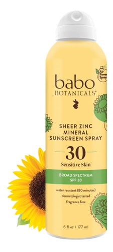 Babo Botanicals Sheer Zinc Sunscreen For Extra Sensitive Skin SPF 30 Fragrance Free