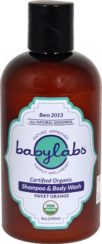 BabyLabs Shampoo &amp; Body Wash Organic Sweet Orange -- 8 fl oz
