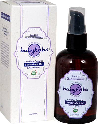 BabyLabs Stretch Mark Oil Organic Sweet Orange -- 4 oz