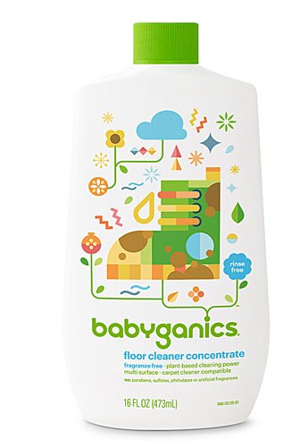 Babyganics Floor Cleaner Concentrate Fragrance Free -- 16 fl oz