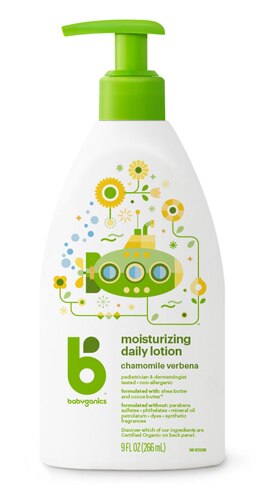 Babyganics Moisturizing Daily Lotion Chamomile Verbena -- 9 fl oz