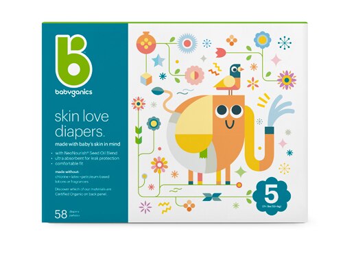Babyganics Skin Love Diapers Size 5