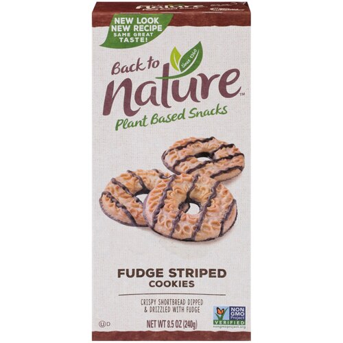 Back To Nature Cookies Fudge Striped -- 8.5 oz