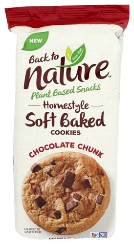 Back To Nature Homestyle Soft Baked Cookies Chocolate Chunk -- 8 oz