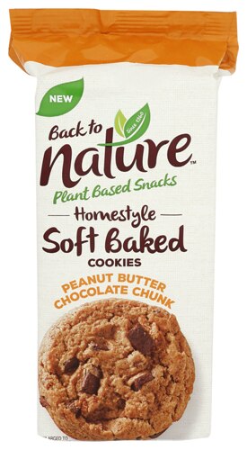 Back To Nature Homestyle Soft Baked Cookies Peanut Butter Chocolate Chunk -- 8 oz