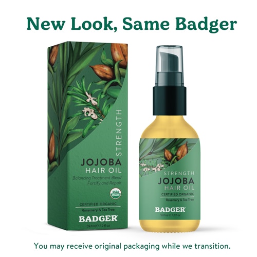 Badger Organic Jojoba Rosemary & Tea Tree Herbal Hair Oil