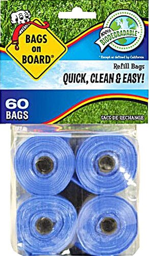 Bags On Board Waste Pick-Up Bags Refill Rolls -- 4 Rolls