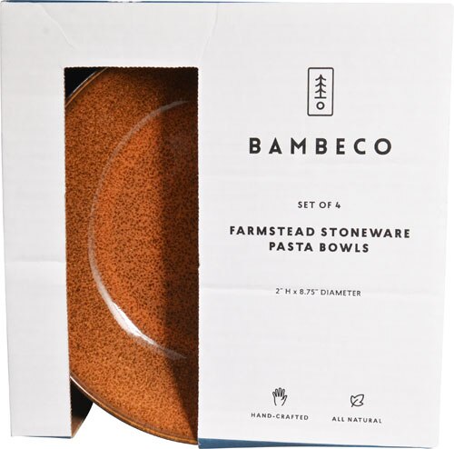 Bambeco Pasta Bowl Farmstead Terracotta -- 4 Bowls