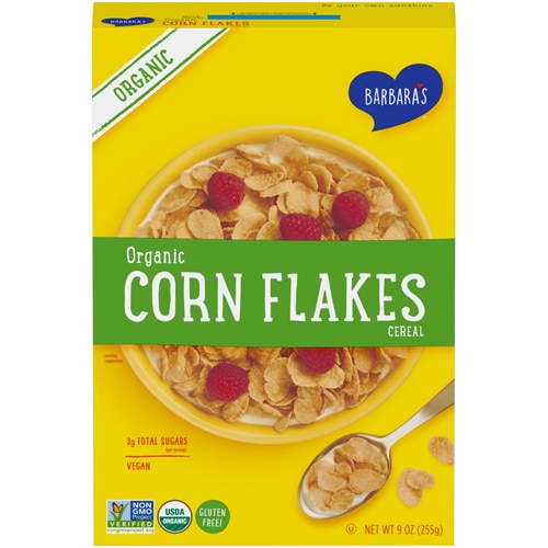 Barbara's Organic Gluten Free Corn Flakes -- 9 oz