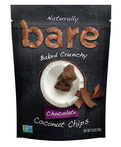 Bare Baked Crunchy Coconut Chips Chocolate -- 2.8 oz