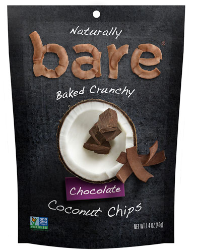 Bare Baked Crunchy Coconut Chips Gluten Free Chocolate -- 1.4 oz