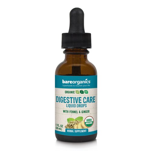 BareOrganics Digestive Care Liquid Drops Organic -- 1 fl oz