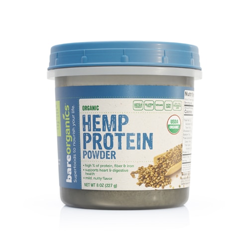 BareOrganics Hemp Protein Powder Raw