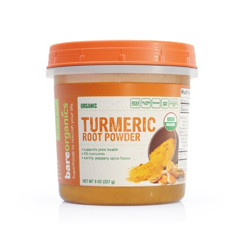 BareOrganics Turmeric Root Powder Raw -- 8 oz