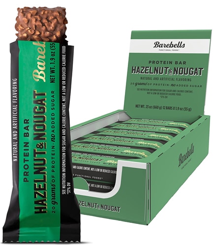 Barebells Protein Bar Hazelnut Nougat -- 12 Bars