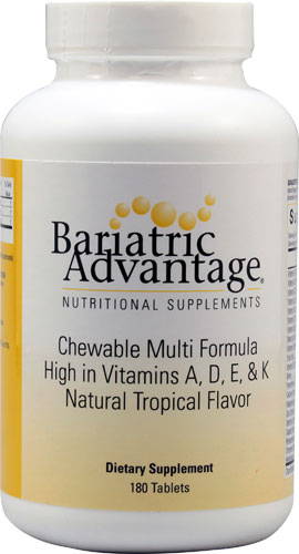 Bariatric Advantage Multi Formula Chewable Natural Tropical -- 180 Tablets