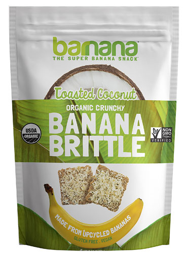 Barnana Organic Crunchy Banana Brittle Toasted Coconut -- 3.5 oz