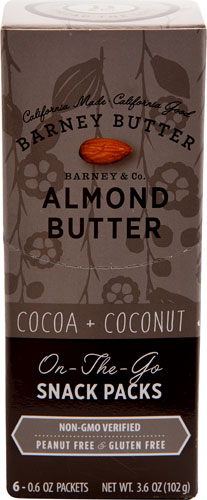 Barney Butter Almond Butter Snack Packs Cocoa plus Coconut -- 6 Packets