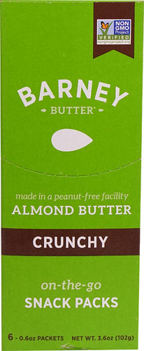 Barney Butter Almond Butter Snack Packs Crunchy -- 6 Packets