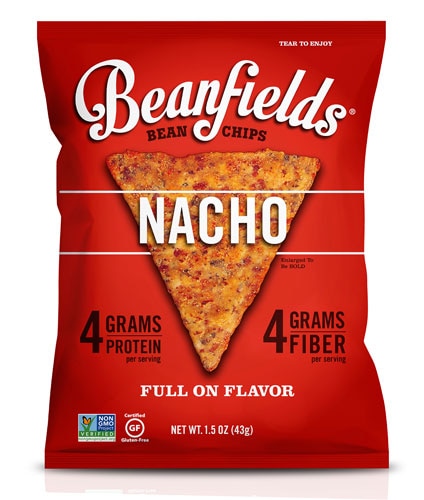 Beanfields Bean &amp; Rice Chips Gluten Free Nacho -- 1.5 oz