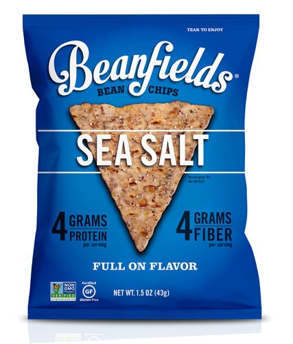 Beanfields Bean &amp; Rice Chips Gluten Free Sea Salt -- 1.5 oz